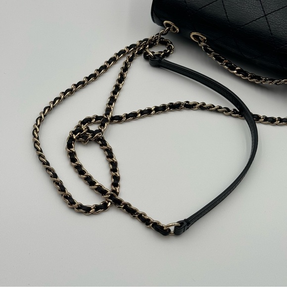 (SOLD) Chanel 19B Veau Grain Black Flap Bag W Gold (Full Set W Receipt & Tags) - Picture 15 of 16